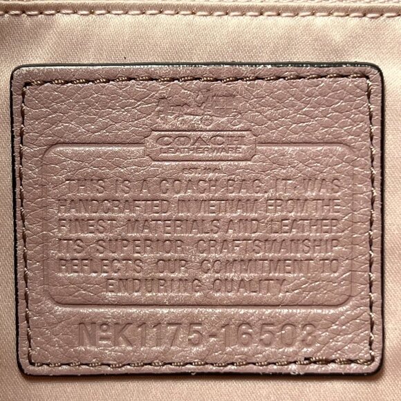 VTG COACH Madison Maggie Pink Blush Pebbled Leather Shoulder Bag - Picture 4 of 9